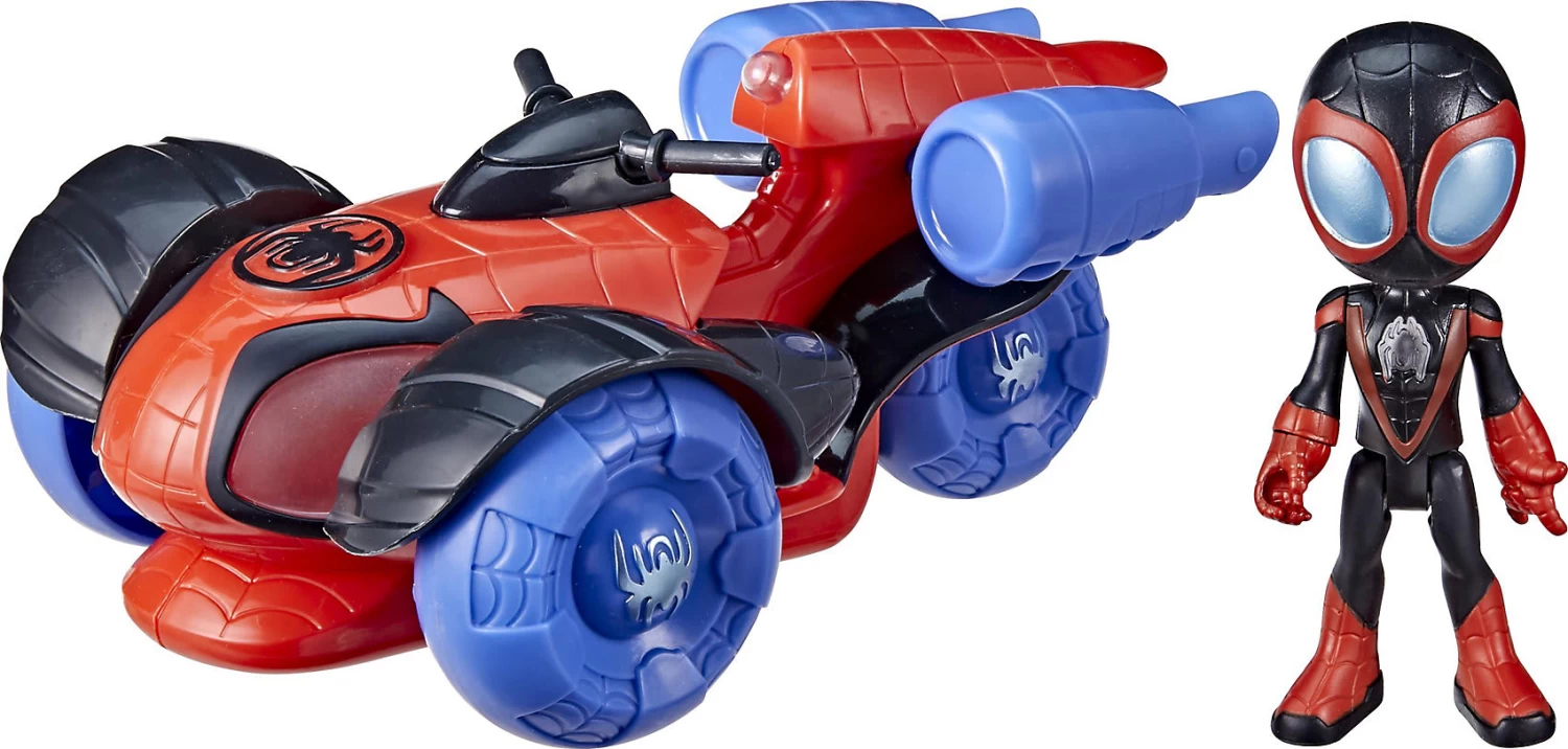 Hasbro Marvel Spidey And His Amazing Friends Leuchtender Techno-Racer 4 Hasbro Marvel Spidey And His Amazing Friends Leuchtender Techno-Racer – Bild 2