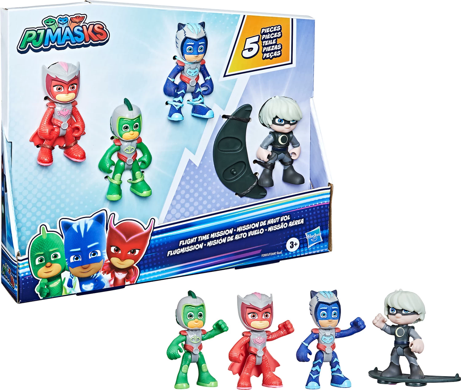 Hasbro PJ Masks Flugmission Action-Figurenset, Vorschulspielzeug Für Kinder... 3 Hasbro PJ Masks Flugmission Action-Figurenset, Vorschulspielzeug Für Kinder...