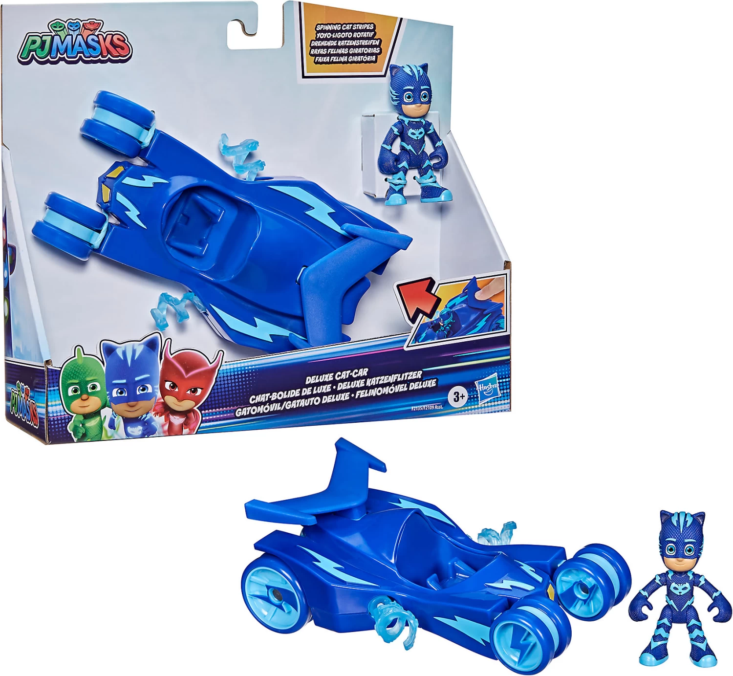 Hasbro PJ Masks Luxus-Fahrzeug, Katzenflitzer Mit Super-Katzen-Streifen Und... 3 Hasbro PJ Masks Luxus-Fahrzeug, Katzenflitzer Mit Super-Katzen-Streifen Und...