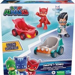 Hasbro PJ Masks Owlette Vs Romeo Fahrzeug Und Action-Figurenset, Battle-Pack,...