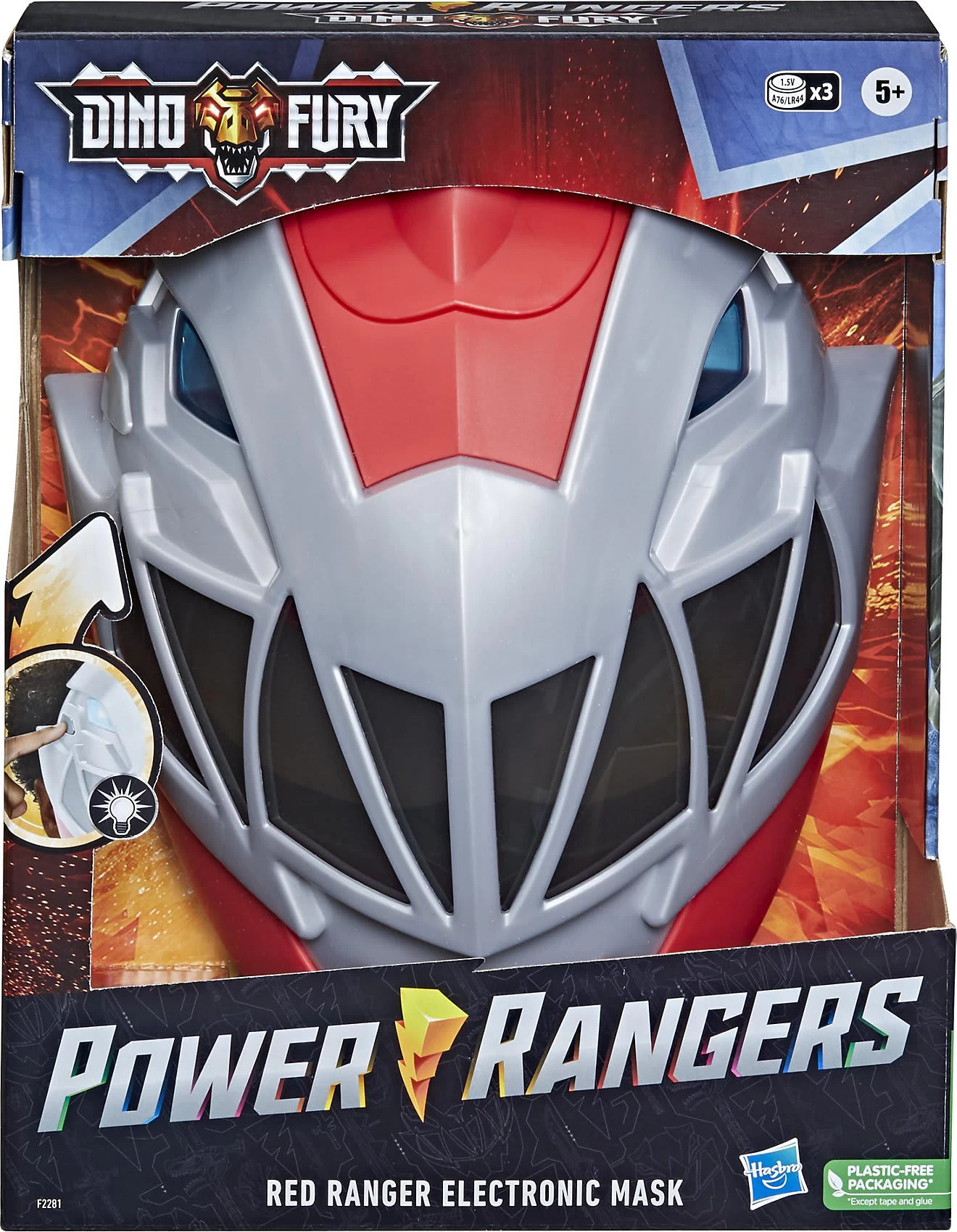 Hasbro Power Rangers Dino Fury Roter Ranger Elektronische Maske 7 Hasbro Power Rangers Dino Fury Roter Ranger Elektronische Maske – Bild 5