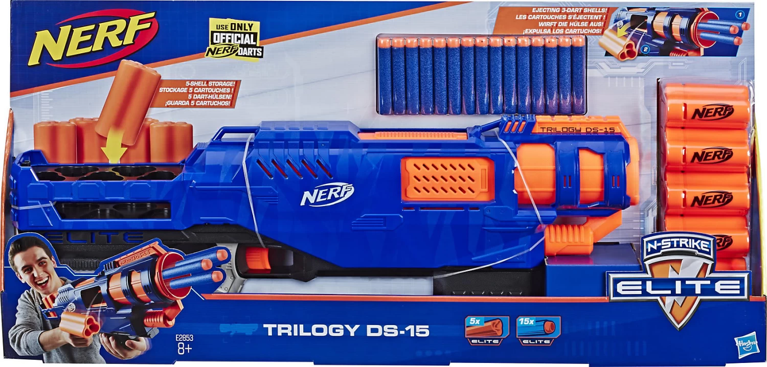 Hasbro Trilogy DS-15 Nerf N-Strike Elite Spielzeug Blaster Mit 15 Nerf Elite... 6 Hasbro Trilogy DS-15 Nerf N-Strike Elite Spielzeug Blaster Mit 15 Nerf Elite... – Bild 4